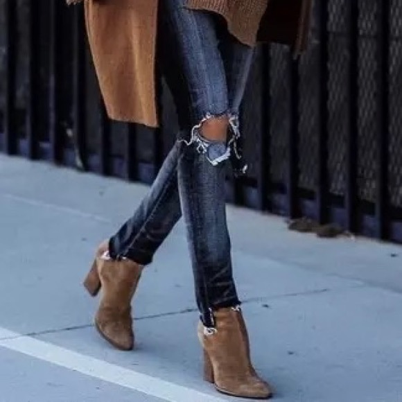 Aquatalia Brown Suede Ankle Boots - Picture 10 of 11